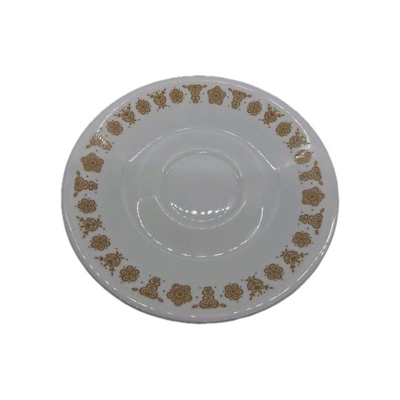 Vintage Corelle Corning Butterfly Gold Set of 4 Saucers Plates Bread Retro - Picture 13 of 16